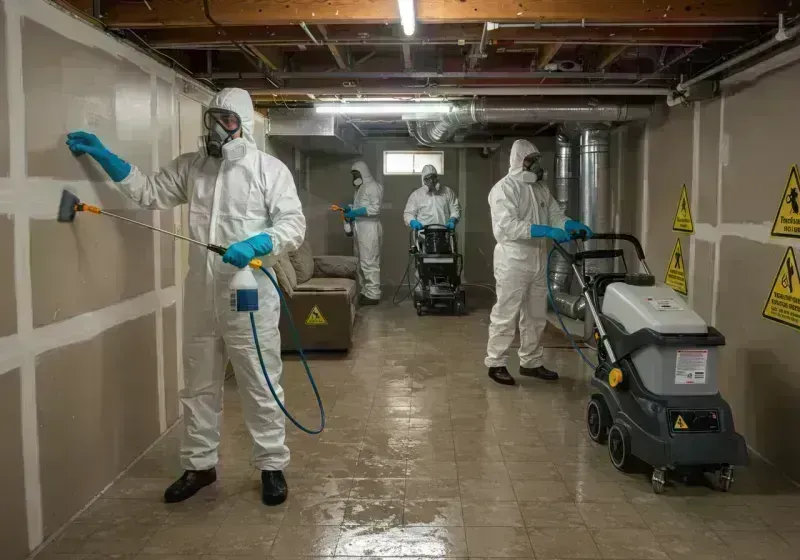 Basement Moisture Removal and Structural Drying process in Cool Valley, MO